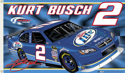 Kurt Busch "Kurt Nation" 3'x5' Flag (2008 Edition)