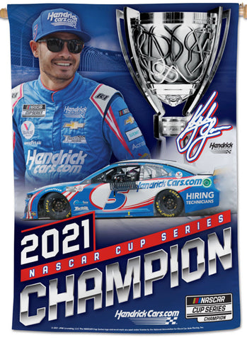 Kyle Larson 2021 NASCAR Cup Champion Commemorative 28x40 Vertical Banner - Wincraft Inc.