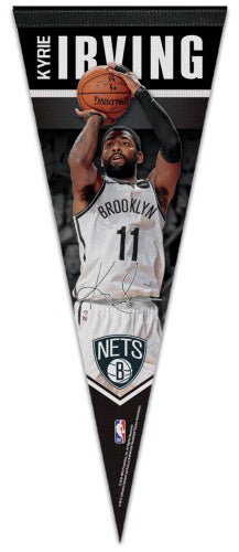 Kyrie Irving "Signature" Brooklyn Nets NBA Premium Felt Collector's Pennant - Wincraft 2019