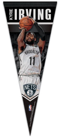 Kyrie Irving "Signature" Brooklyn Nets NBA Premium Felt Collector's Pennant - Wincraft 2019
