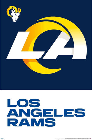 Los Angeles Rams NFL Football Official Team Logo Poster - Trends 2020