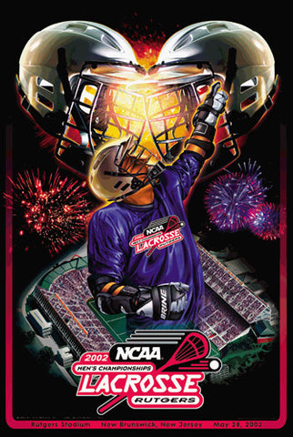 NCAA Lacrosse Championships 2002 Official Event Poster - Action Images Inc.