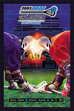NCAA Lacrosse Championships 2003 Official Event Poster - Action Images Inc.