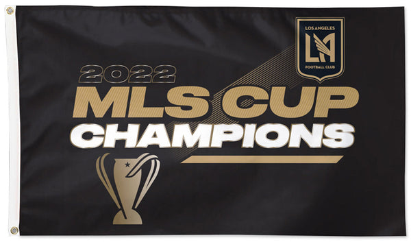 Los Angeles FC LAFC 2022 MLS Soccer CHAMPIONS Official 3'x5' DELUXE Flag - Wincraft Inc.