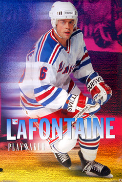 Pat Lafontaine "Playmaker" (1997) New York Rangers Poster - Costacos Sports