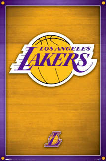 Los Angeles Lakers Official NBA Basketball Team Logo Poster - Costacos Sports