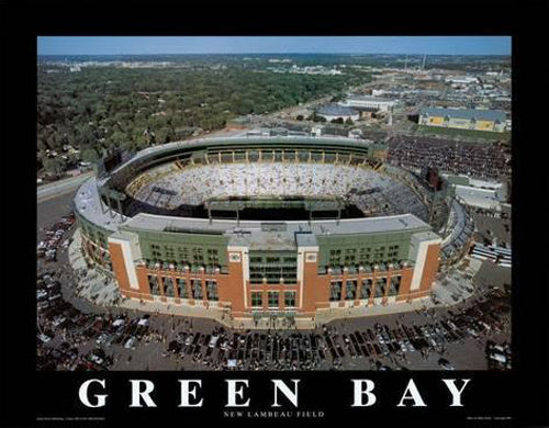 Green Bay Packers Lambeau Field Night Panoramic Picture (In-Store