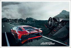 Lamborghini Aventador LP 750-4 Superveloce "Open Road" Premium Poster Print - Eurographics Inc.