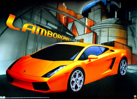 Lamborghini Gallardo "Streetscape" Sportscar Premium Poster - Scholastic