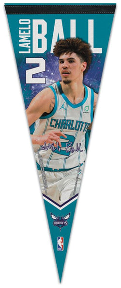 LaMelo Ball Charlotte Hornets Signature-Series Premium Felt NBA Collector's Pennant - Wincraft