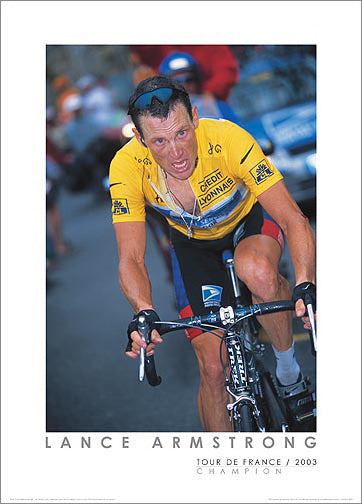 Lance Armstrong "Luz-Ardiden 2003" Tour de France Premium Poster Print - Graham Watson