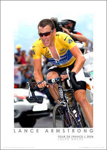 Lance Armstrong "L'Alpe Time Trial" (2004) Tour de France Cycling Premium Poster Print - Graham Watson