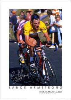 Lance Armstrong "Courchevel 2000" Tour de France Cycling Poster Print - Graham Watson