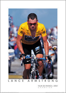 Lance Armstrong "Mont Ventoux 2002" Tour de France Champion Classic Poster Print - Graham Watson