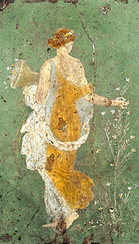La Primavera (Spring) Ancient Pompeiian Fresco Art Print - Eurographics Inc.