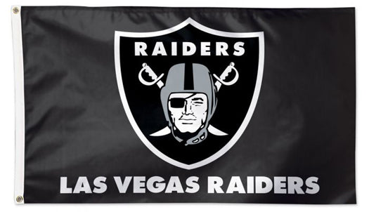 Las Vegas Raiders Official NFL Football Deluxe-Edition Team 3'x5' Flag - Wincraft Inc.
