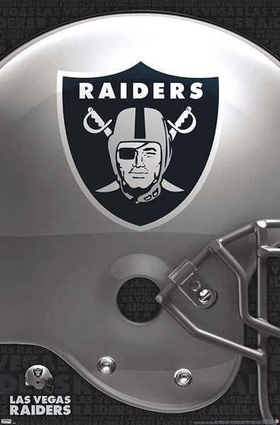 Las Vegas Raiders Official NFL Football Team Logo Poster - Trends Inte –  Sports Poster Warehouse