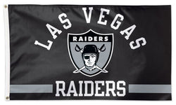 Las Vegas Raiders Official NFL Football Hometown-Style DELUXE-EDITION Team 3'x5' Flag - Wincraft Inc.