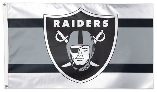 Las Vegas Raiders Logo-On-Silver Official NFL Football