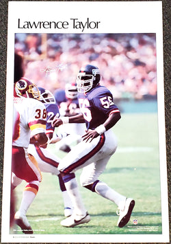 Lawrence Taylor "Superstar" New York Giants Vintage Original Poster - Sports Illustrated by Marketcom 1981