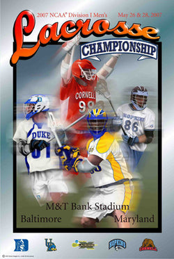 NCAA Lacrosse Championships 2007 Official Event Poster - Action Images Inc.