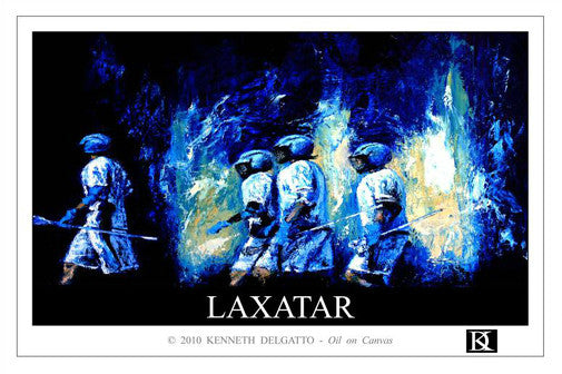 Lacrosse "LAXATAR" Poster Print - Kenneth Delgatto 2010