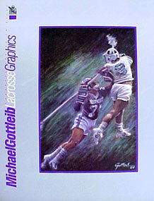 Lacrosse Art Poster by artist Michael Gottleib