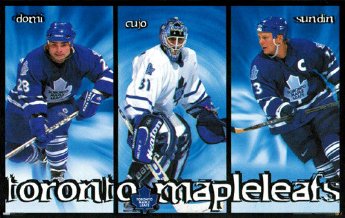 Toronto Maple Leafs "3 Stars" (Domi, Cujo, Sundin) Poster - Costacos 1998