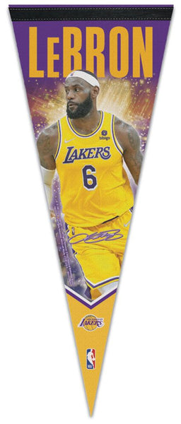LeBron James LA Lakers #6 Signature Series Action Premium Felt Collector's Pennant - Wincraft Inc.