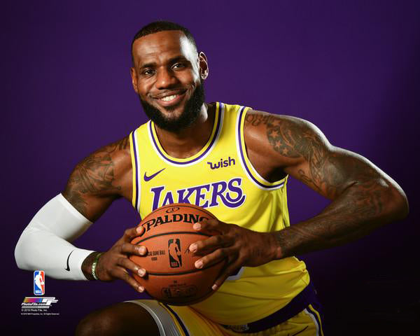 LeBron James Los Angeles Lakers Yellow Poster for Sale by Happy