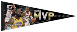 Lebron James NBA Finals MVP (Heat, Cavaliers, Lakers) Official Premium Felt Commemorative Pennant - Wincraft Inc.