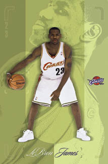 LeBron James "Breakout" Cleveland Cavaliers Rookie Poster - Costacos 2003