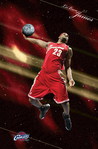 LeBron James "Intergalactic" Cleveland Cavaliers Poster - Costacos 2006