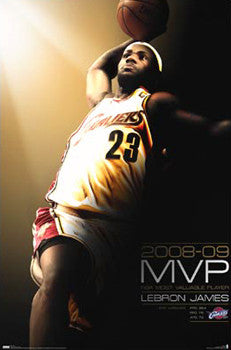 LeBron James NBA MVP 2008-09 Commemorative Poster - Costacos Sports