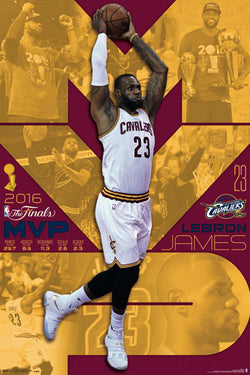 LeBron James 2016 NBA Finals MVP Cleveland Cavaliers Commemorative Poster - Trends
