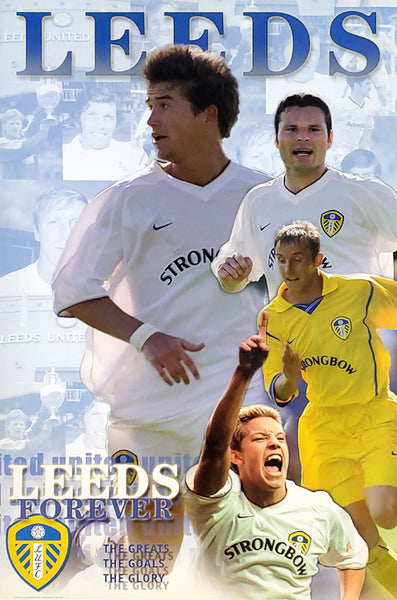 Leeds United FC "Leeds Forever" EPL Football Soccer Poster - U.K. 2000