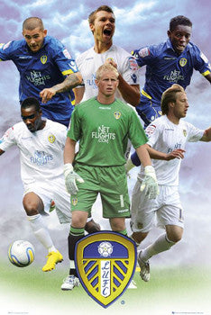 Leeds United "Super Six" EPL Soccer Action Poster - GB Eye (UK)