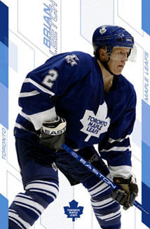 Brian Leetch "Toronto Blue" Toronto Maple Leafs Poster - Costacos 2004