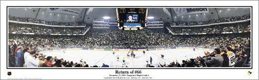 Mario Lemieux "Return of #66" (2001) Mellon Arena Panoramic Poster - Everlasting Images