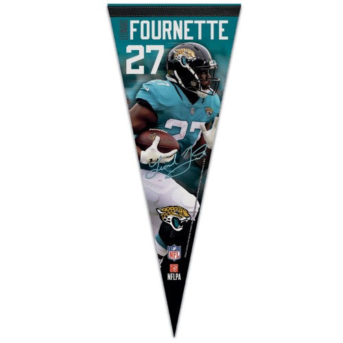 Leonard Fournette Jacksonville Jaguars NFL Action Signature Series Premium Felt Collector's Pennant - Wincraft Inc.