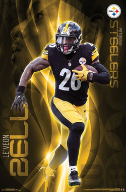 Le'Veon Bell "Trailblazer" Pittsburgh Steelers Official NFL Football Action Poster - Trends 2017