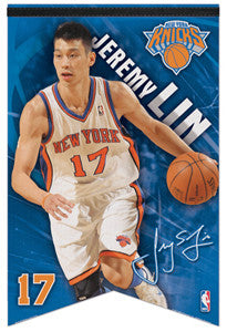 Jeremy Lin "NY-17" Premium Felt NBA Banner - Wincraft Inc.