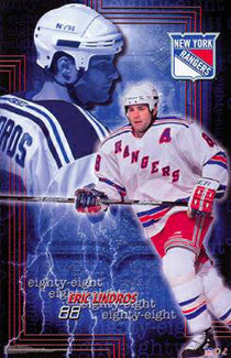 Eric Lindros "Eighty-Eight" New York Rangers Poster - Starline 2001