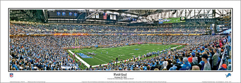 Detroit Lions Ford Field Gameday "Field Goal" (2012) Panoramic Poster Print - Everlasting