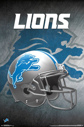 Detroit Lions NFL Panoramic Posters - Fan Cave Decor