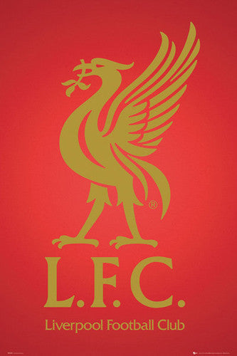 Liverpool FC "Golden Bird" Official Team Logo Crest Poster - GB Eye 2012