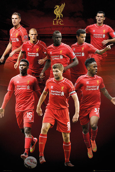 Liverpool FC "Big Eight" Official EPL 8-Player Soccer Poster - GB Eye (UK)