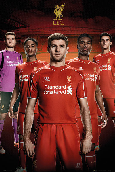 Liverpool FC "Stand Tall" Official EPL 5-Player Soccer Poster - GB Eye (UK)