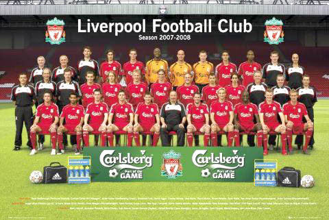 Liverpool FC Official Team Portrait 2007/08 Poster - GB Posters