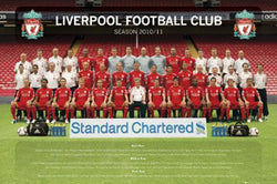 Liverpool FC 2010/11 Official Team Portrait Poster - GB Eye